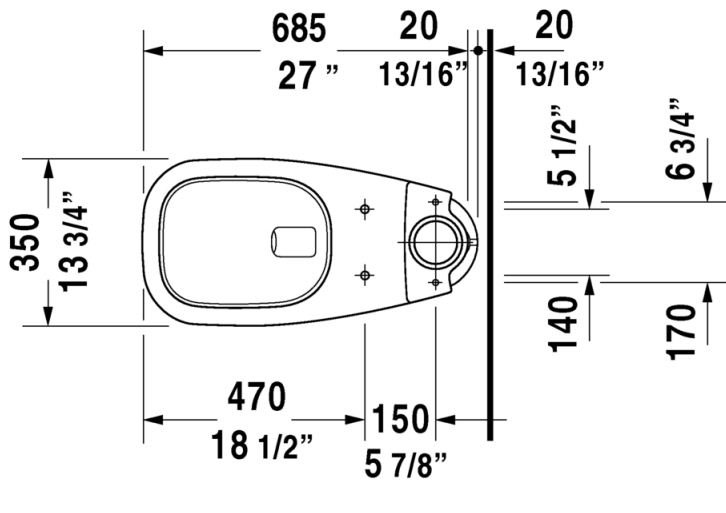D-Code 1.28 GPF Toilet Bowl