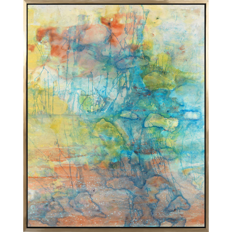 «In the Fall», peinture sur toile à cadre flottant