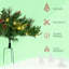 Arbre de Noël mince 5 pi avec base en plastique et installation facile | Idée de cadeau