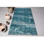 Tapis turc bleu tissé à la main, idéal pour la décoration intérieure et extérieure et les revêtements de sol