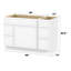Base de meuble-lavabo simple 48 po seulement-97571429