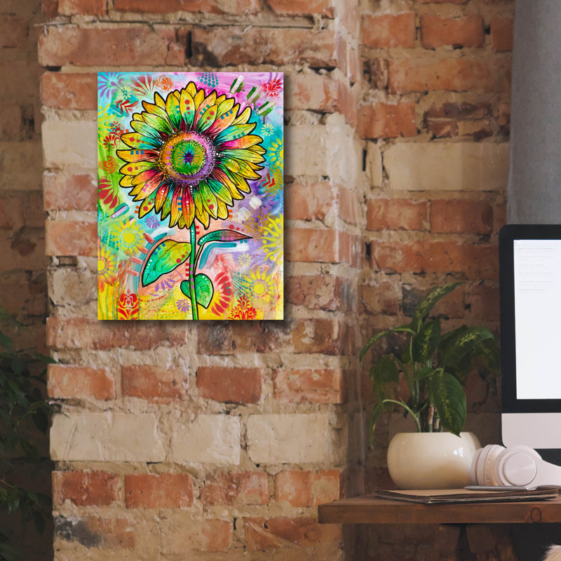 «Growing Summer Tall» par Dean Russo, art mural sur toile, 12 po x 16 po, H 16 po x l 12 po x P 0,75 po