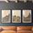 Hillside Walking Path III - Matted and Framed Under Acrylic Glass, Set of 3, Large Living Room Wall Art-69982205-69982207