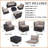 6-Piece All-Weather HDPE Rattan Outdoor Conversation Furniture Set with Cushions, Extra-Wide Armrests & Glass-Top Coffee Table-308439713