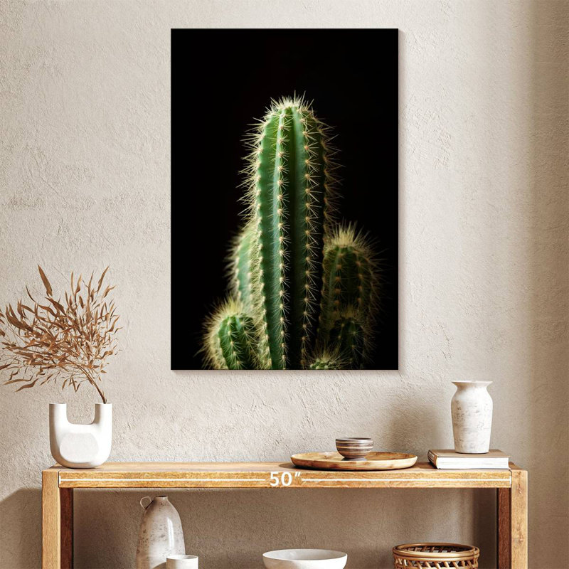 Cactus vert Harnek de près, H 39 po x l 26 po