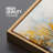 Abstract Forest " Golden Reflections Autumnal Waterfront " Graphic Art Print-99142414-99142410
