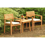 Molimo Outdoor 3 - Piece Teak Bistro Set