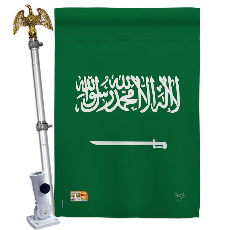 Ensemble de drapeaux en polyester 2 côtés 40 x 28 po