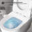 Wall-Hung Toilet, Modern Wall-Mounted Toilets With Soft Closing Seat, Dual Flush Comfort Height Floating