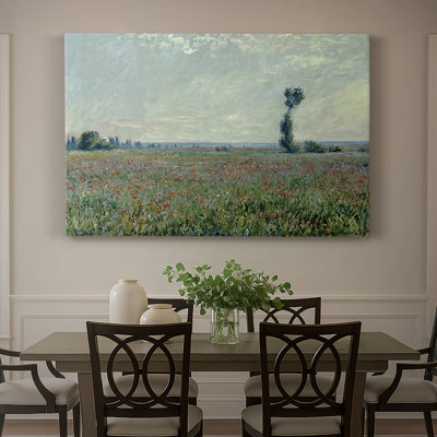 Poppy Field in a Hollow near Giverny-Claude Monet-Gallery Wrapped Canvas-1885