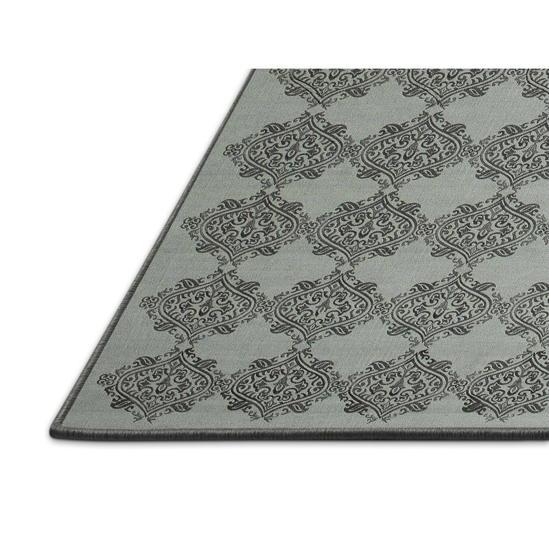 Tapis gris zone contemporaine, Rectangle 5 pi x 7 pi