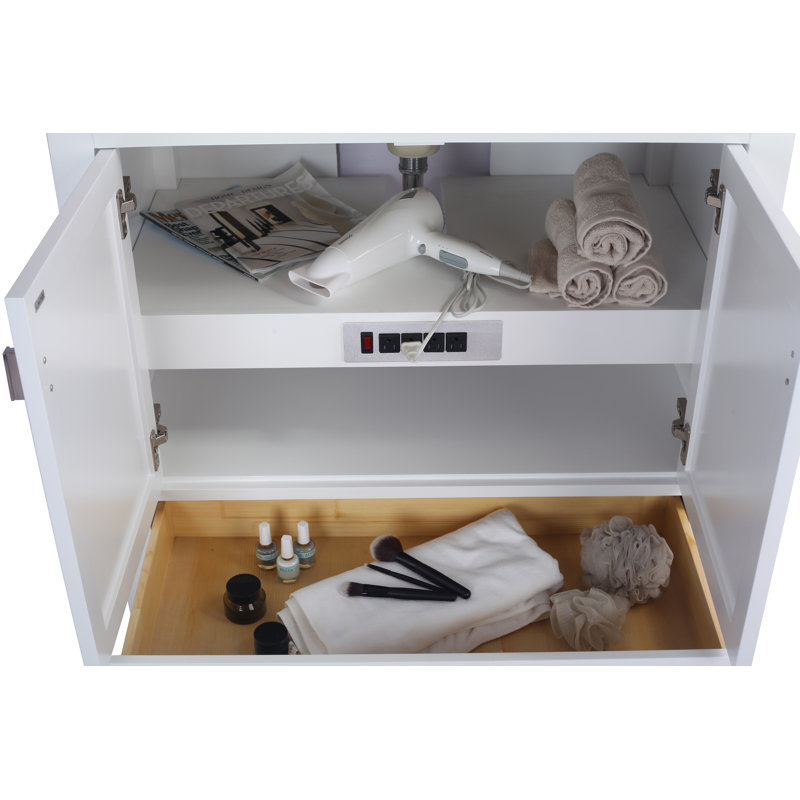 36 " Single Bathroom Vanity Base, White