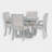 Bowlds Retro 5-piece Dining Set Extendable Round Table and 4 Chairs,Round Table Top with Leaf,dining table set,dining room set-388632241-388632243