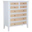 Commode 8 tiroirs Bexhill - blanc