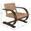 Fauteuil d'appoint en noyer Goodcridge Beachcrest Home ™