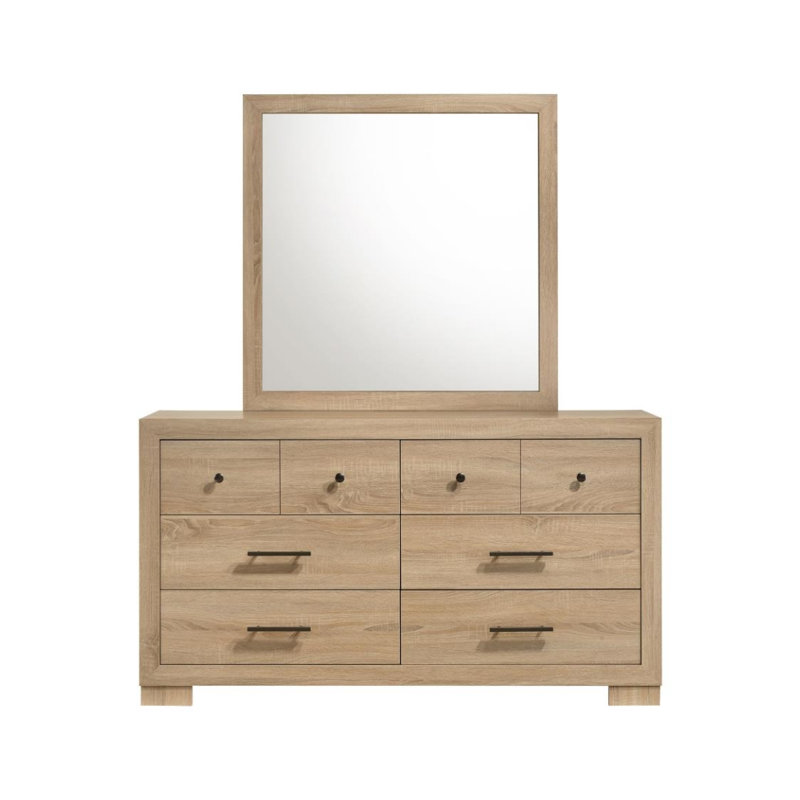 Commode 6 tiroirs avec miroir Poole