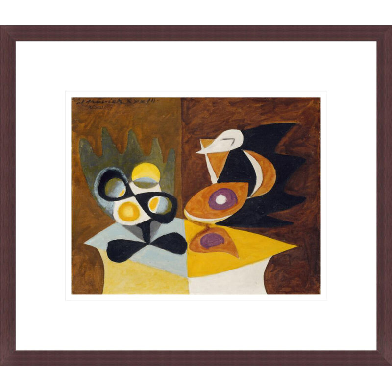 Nature morte: assiette à fruits et pichet (Natue morte: compotier et cruche) par Pablo Picasso - Impression sur toile