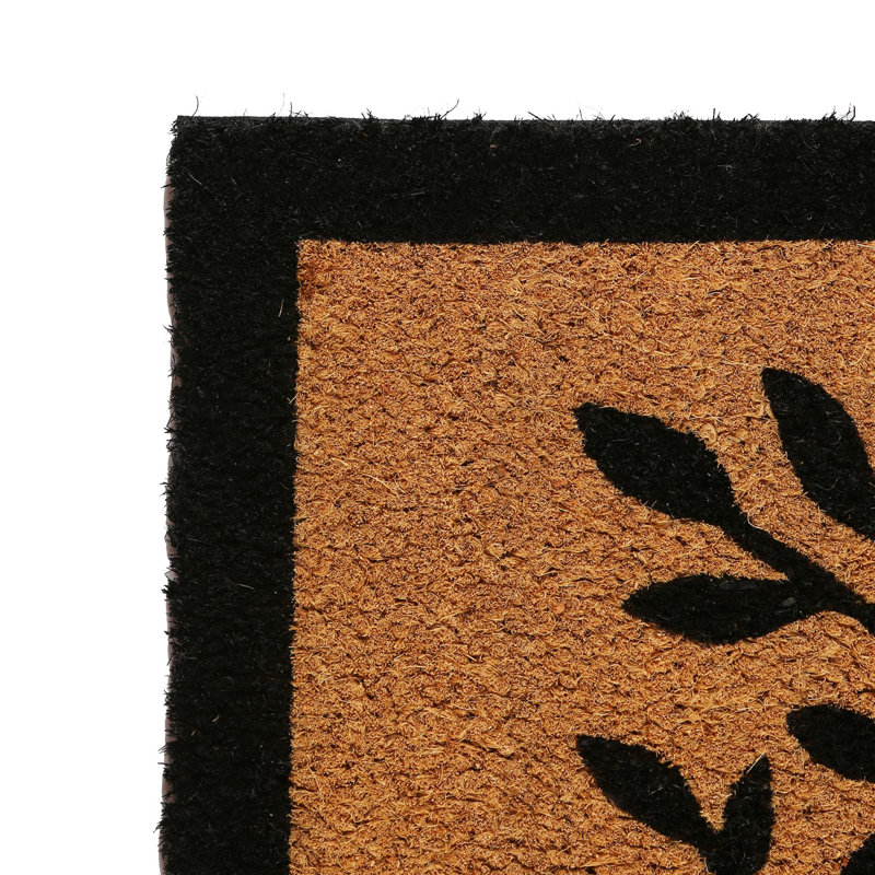 Nicola Spring - Coir Door Mat - Tree of Life, Rectangle 90 x 60 cm