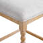 Ensemble de 4 tabourets de comptoir 26 po avec siège rembourré et structure en bois d'acacia massif-108924060-108924062
