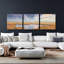 Ensemble de 3 pièces «Early Risers» par Steve Hunziker, art mural en verre acrylique-102020241
