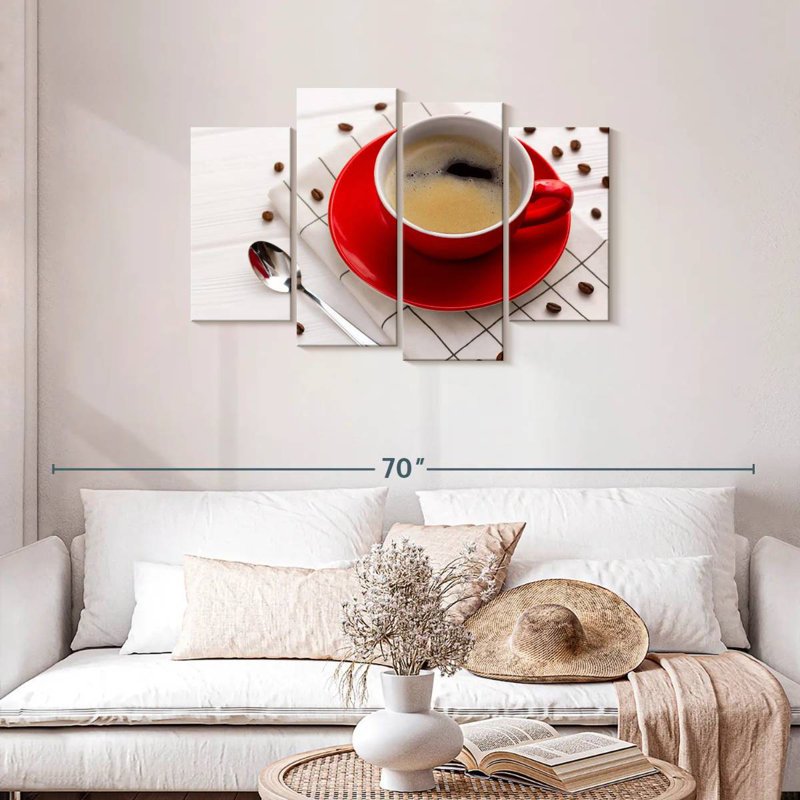Tasse à café Yarlin et grains rôtis, H 27 po x l 43 po