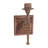 Wall Mounted Candle Holder, Iron Fist Torch Sconce, 8 Inch Brown