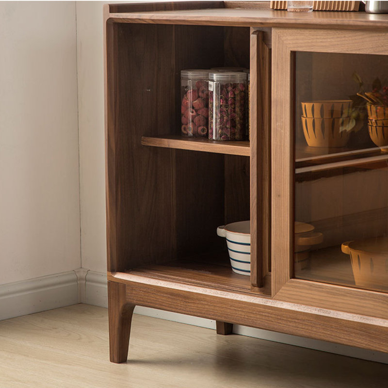 Simple Glass-Door Buffet Table