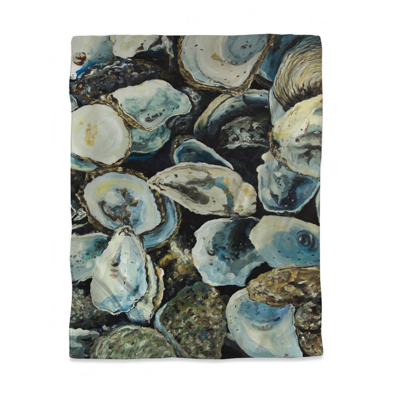 Housse de couette simple Blue Marine | Décoration coquille d'huître