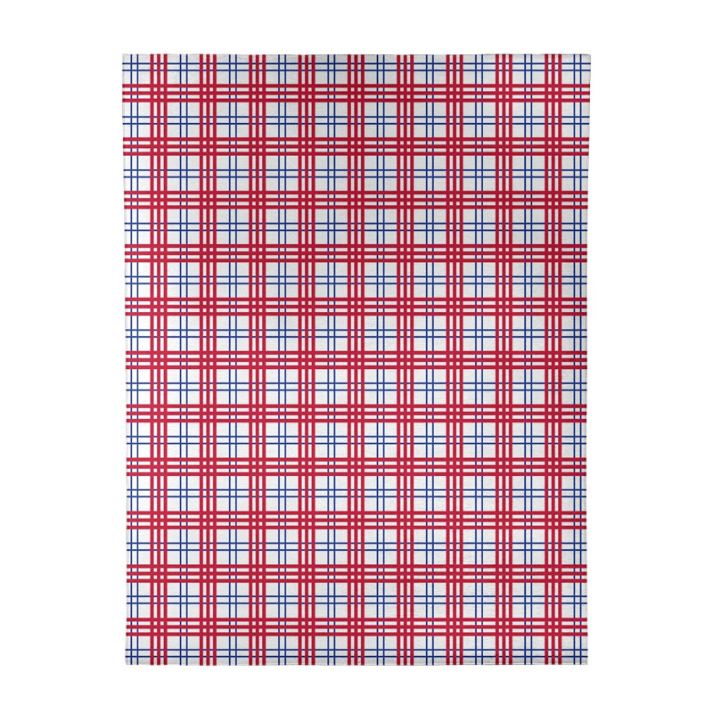 Plaid Indoor Rug, Rectangle 9' x 12'