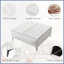 Table basse carrée à dessus relevable de 35 pouces pour salon - repose-pieds de rangement surdimensionné, facile à nettoyer