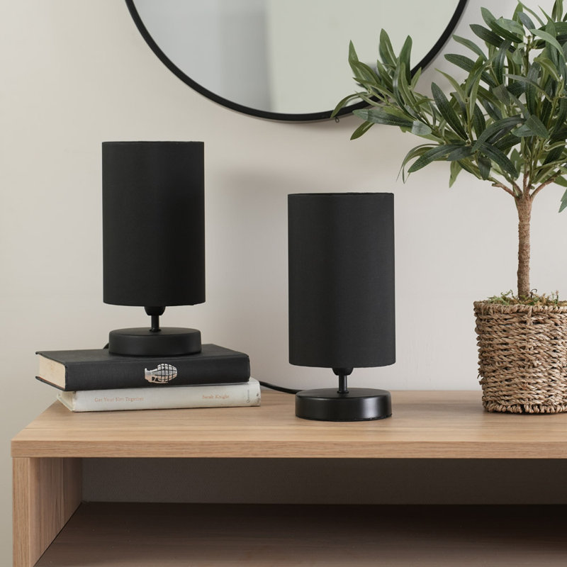 Romica Metal Table Lamp, Yes, Black, Matt Black