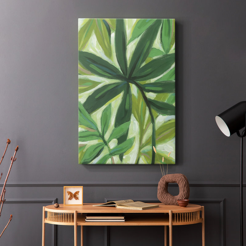 Tropical Island Leaves I -Gallery Wraraped Cavas, H 36 po x l 24 po