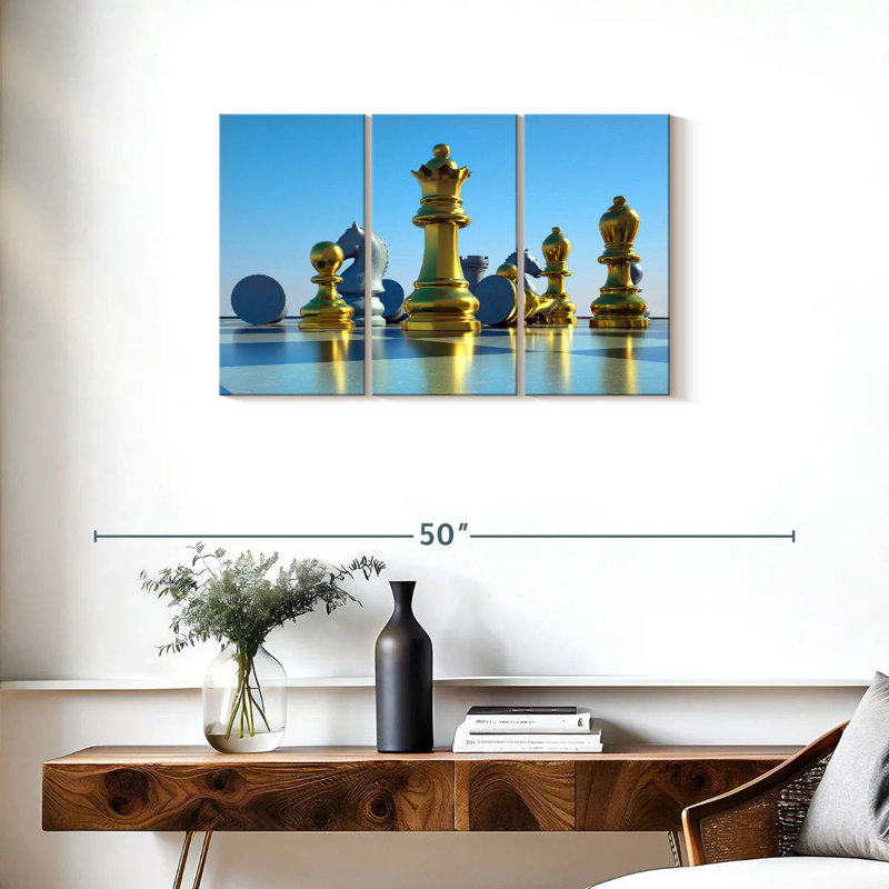 Senne Chess Board Reflection, 20" H x 33" W