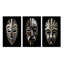 3 pièces sur toile - Masque africain traditionnel et traditionnel-176868241-176868245