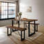 Banc en métal 1pc