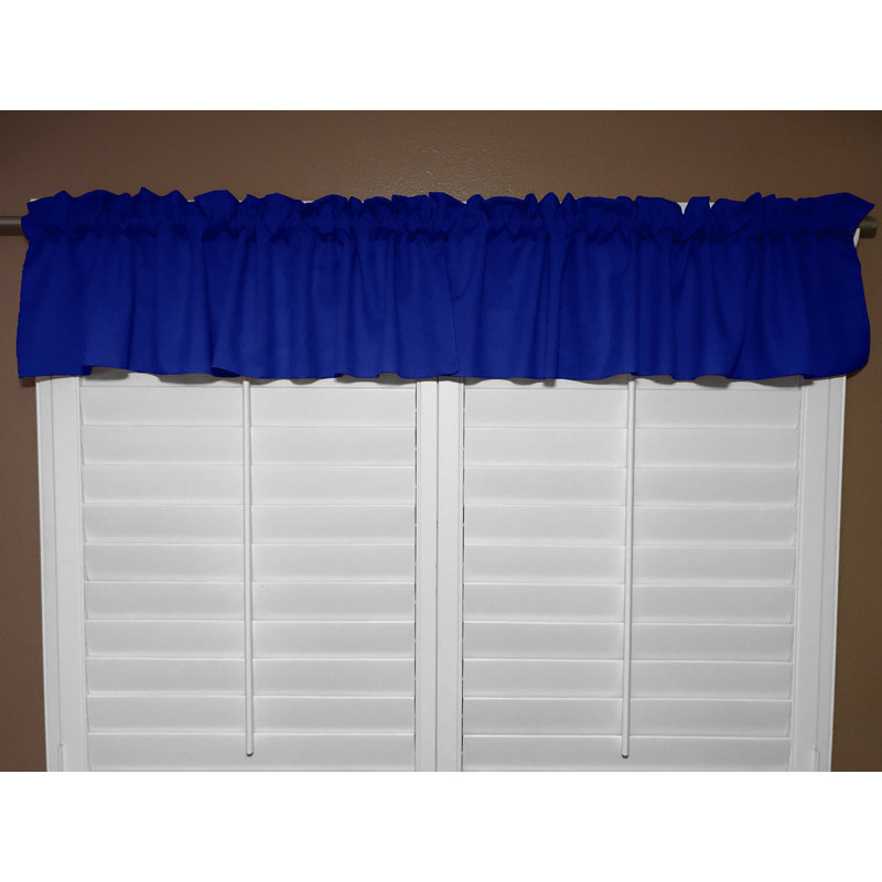 Cantonnière sur mesure l 58 po Pastorella, Bleu royal, L 58 po x L 14 po