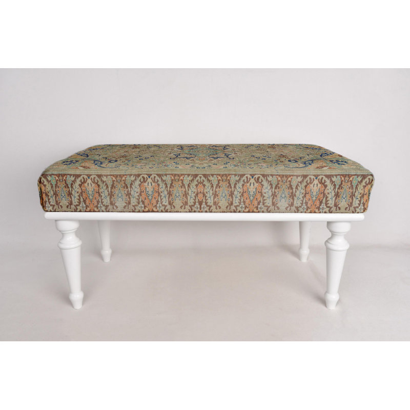 Banc à motif ethnique, banc repose-pieds, banc rembourré, banc à tapis turc, banc Kilim, banc de décoration intérieure, banc fabriqué à la main, banc de chambre à coucher