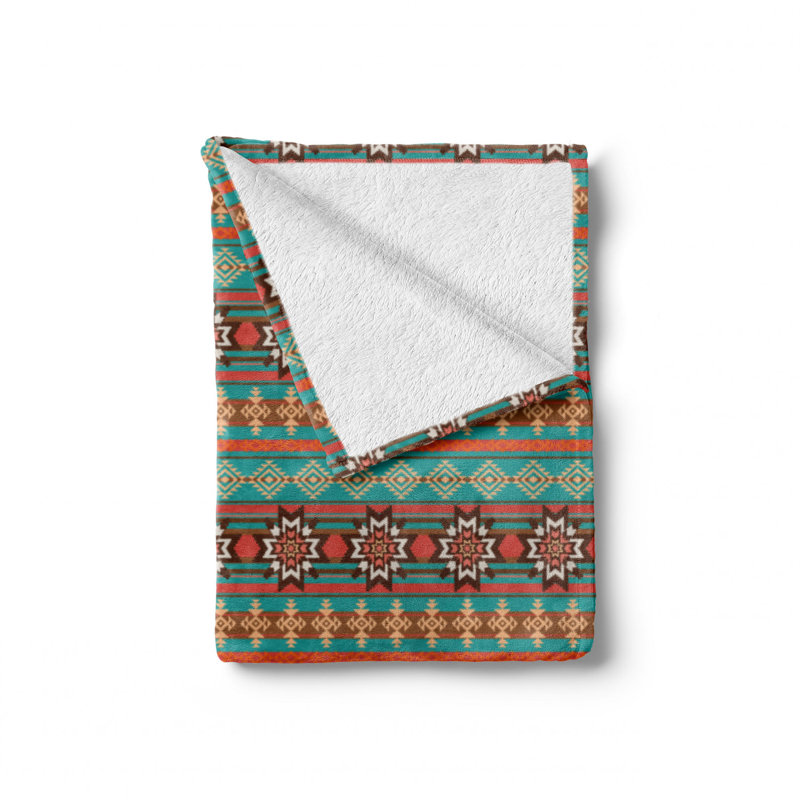 Hand Woven Throw Blanket, 50" W x 60" L