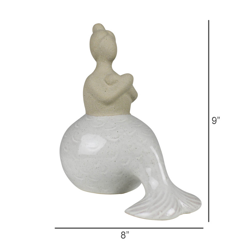 Sitting Mermaid, Ceramic