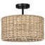 Lannister Rattan Semi Flush Mount