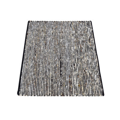 Tapis oriental carré en laine ivoire tissé à la main 1 pi 10 po x 2 pi 1 po - MOA10287420