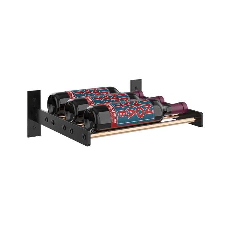 Support à vin 5 bouteilles Abbie-May, Bronze doré / noir mat