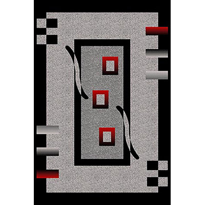 Tapis gris / noir Mccampbell Southwestern