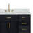 Thornaby 54'' Solid Wood Single Bathroom Vanity with 1.5'' Carrara Marble Top Sink-311596423-315095331