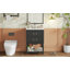 Meuble-lavabo de 24 po avec lavabo en céramique, armoire de salle de bain avec deux tiroirs à fermeture en douceur et une tablette ouverte-910085542