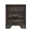 1pièce de style contemporain 3 tiroirs de rangement table de chevet chambre à coucher meubles en bois massif finition bois foncé