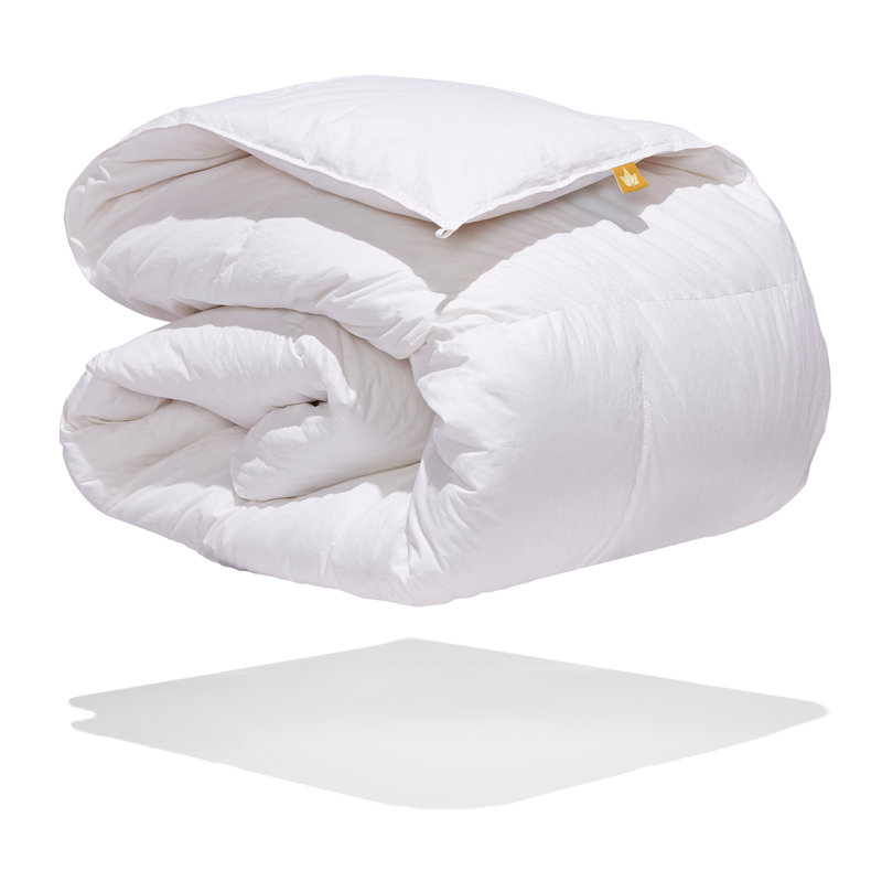 Twin Size White Cotton Goose Down Lightweight Duvet