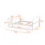 Lit de jour double avec bureau intégré et port USB et lit gigogne simple-361742536
