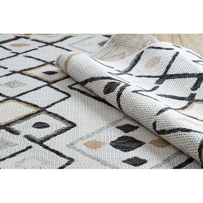 Efim Geometric Indoor / Outdoor Area Rug, Rectangle 80 x 150cm