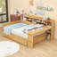Lit de jour en bois avec tablettes de rangement, lit gigogne et bureau d'étude-1691330681-1691330682